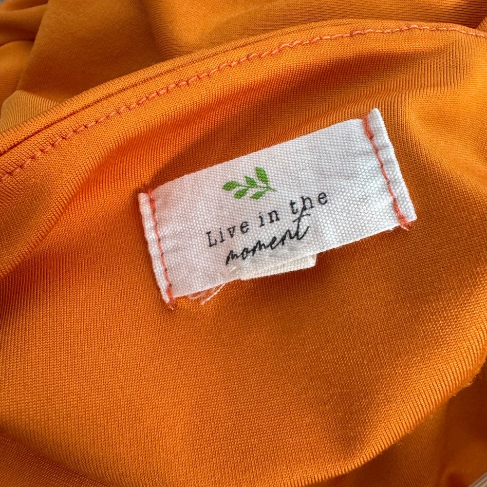 BRAND NEW / NEVER WORN Orange One Piece Body Suit - Picture 6 of 7